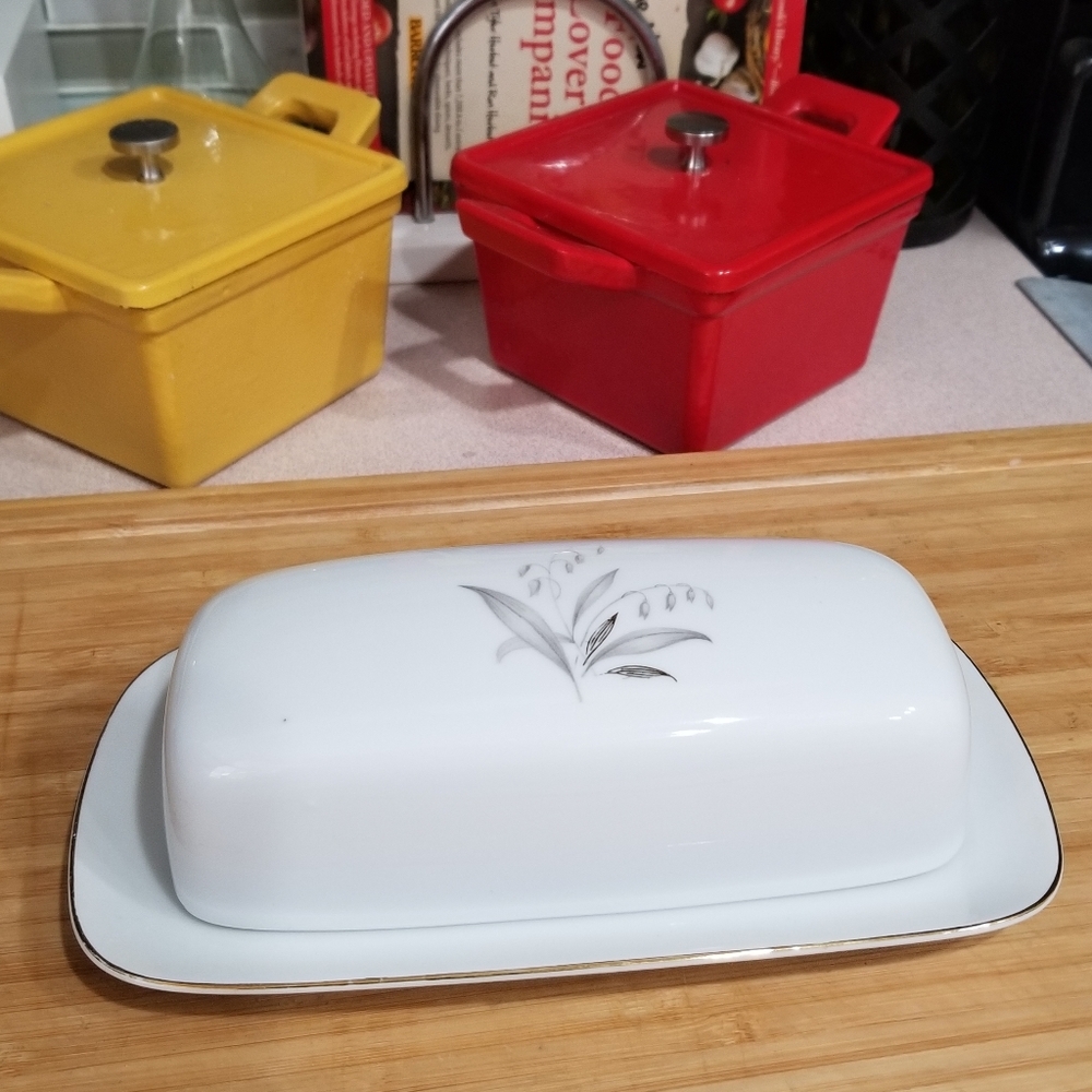 Kaysons Fine‎ China Golden Rhapsody1961 Covered Butter Dish